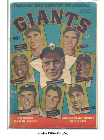 Thrilling True Stories of the Baseball Giants © 1952, Fawcett Publications